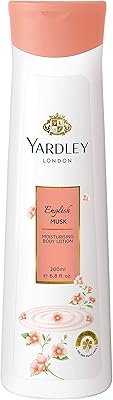 Lait corporel yardley english musk pour hydrater la peau avec des extraits naturels