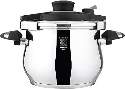 Autocuiseur sirink de 6 litres, autocuiseur en acier inoxydable, base de capsule thermique extra épaisse, 3 modes de sécurité, batterie de cuisine à induction. DIAYTAR COTE D'IVOIRE est une boutique en ligne généraliste qui propose plus de 300 000 références de produits. Nous sommes la boutique en ligne leader en Côte d'Ivoire, offrant une large gamme de produits pour répondre à tous vos besoins. Notre objectif est de vous fournir les meilleurs produits à des prix compétitifs.