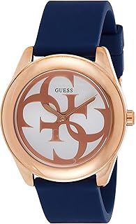 Montre décontractée guess pour femme, analogique, silicone - w0911l6
