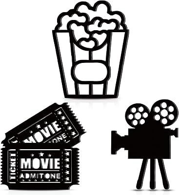 Décor mural en bois pour salle de cinéma 3 pièces décoration