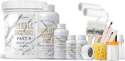 Kit de revêtement de comptoir en marbre blanc cocomfix - kit de revêtement époxy haute brillance 25x épais fonctionne sur la cuisine et la salle de bain - granit, marbre, corian et autres surfaces en pierre naturelle.. DIAYTAR COTE D'IVOIRE est une boutique en ligne généraliste proposant plus de 300 000 références de produits. Elle est reconnue comme l'une des boutiques en ligne les plus importantes de Côte d'Ivoire. Elle offre une large gamme de produits pour répondre aux besoins de ses clients.
