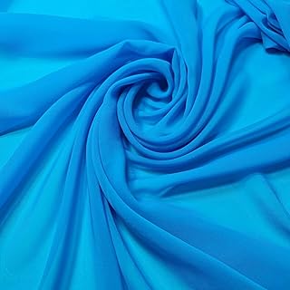 Tissu en mousseline de soie transparente en crêpe uni, drapé de mariage doux