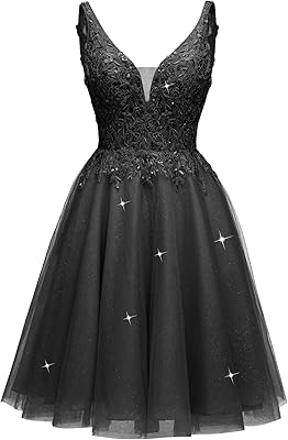 Robe de soirée en tulle à col en v, avec des appliques en dentelle courtes, robes de bal scintillantes, robes dama pour adolescents pour quinceanera. DIAYTAR COTE D'IVOIRE, c'est plus de 300 000 références à portée de clic, la boutique en ligne généraliste leader en Côte d'Ivoire propose une large gamme de produits pour répondre à vos besoins du quotidien. Avec une sélection de produits de qualité, DIAYTAR vous permet de faire vos courses en ligne en toute confiance. DIAYTAR, c'est la pratique, c'est l'innovation, c'est la facilité !