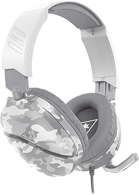 Casque de jeu recon 70 artic effg camouflage de turtle beach, compatible