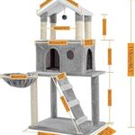 Cadre d'escalade pour chat arbre à chat plusieurs étages barre d'appui et hamac