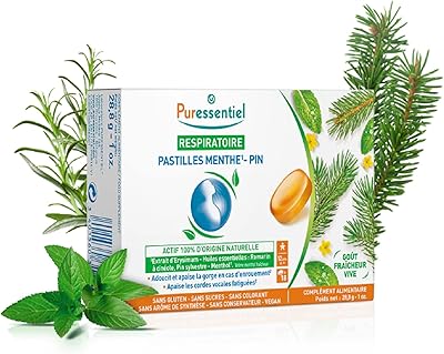 Pattes respiratoires purescentel au pin et à la menthe - 18 pastels. ingrédients actifs 100% naturels. DIAYTAR COTE D'IVOIRE est une boutique en ligne généraliste qui propose plus de 300000 références de produits, faisant d'elle le leader du marché en Côte d'Ivoire. Avec une large gamme de produits, les clients peuvent trouver tout ce dont ils ont besoin sur une seule plateforme. DIAYTAR COTE D'IVOIRE se démarque par sa qualité de service et sa livraison rapide.