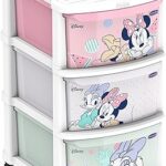 Meuble de rangement polyvalent pour fille cosmoplast disney mickey et ses amis