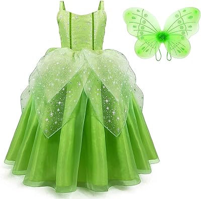 Gigiru princesse fée clochette costume de fée pour petites filles, déguisement elfe avec ailes de papillon, costume de fée clochette pour fête d'anniversaire filles âge 2-13 ans. DIAYTAR COTE D'IVOIRE est une boutique en ligne généraliste proposant plus de 300 000 références de produits divers. Elle est reconnue comme leader en Côte d'Ivoire, offrant une expérience d'achat unique et pratique. Avec une gamme large et variée, DIAYTAR répond aux besoins de tous.