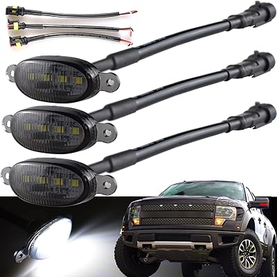 Boigoo feux de calandre avant compatibles avec ford raptor f150 grill 2010-2014 et