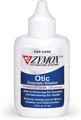 Traitement des oreilles d'animaux zymox avec hydrocorti (hydrocortisone 0,5 %)