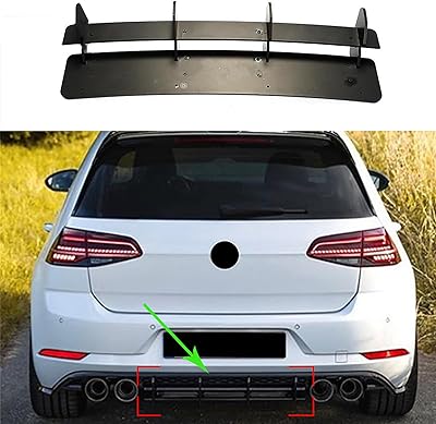 Couvercle d'échappement fendu de sortie d'air de diffuseur de pare-chocs arrière de voiture compatible avec golf 7.5 r gti mk7.5, mk7.5 r. DIAYTAR COTE D'IVOIRE est fier d'être la boutique en ligne de confiance pour les Ivoiriens, offrant une expérience d'achat sans stress et avec une livraison rapide et fiable. Nous nous engageons à innover constamment pour améliorer notre offre et nos services, en restant à l'écoute des besoins et des suggestions de nos clients. Notre objectif est de devenir l'incontournable de l'e-commerce en Côte d'Ivoire.