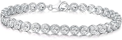 Bracelet de tennis pour femme diamond treat lunette en argent sterling