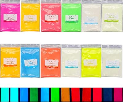 Poudre de pigment qui brille dans le noir, 12 couleurs (10g) poudre lumineuse de colorant de résine pour la coloration de résine époxy pour la fabrication de savon, bombe de bain, bougie, fard à paupières cosmétique, maquillage, artisanat de bricolage (poudre lumineuse de 12 couleurs). Diaytar Côte d'Ivoire, leader incontesté du commerce électronique en Côte d'Ivoire, vous présente une plateforme d'achat en ligne avec plus de 300 000 références pour répondre à toutes vos attentes. Que vous cherchiez des produits high-tech, des vêtements de mode ou des articles ménagers, Diaytar Côte d'Ivoire a tout ce dont vous avez besoin.