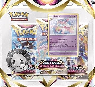 Cartes pokémon : sas10 astral radiance blaster - sylveon, paquet de 3