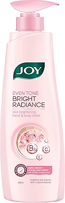 Lotion éclaircissante joy bright radiance pour la peau, les mains et le corps