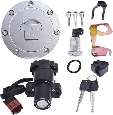 Waltyotur interrupteur d'allumage bouchon de carburant couvercle de siège clé de verrouillage de remplacement pour honda cbr1000rr cbr 600rr 2007-2014. La boutique en ligne DIAYTAR COTE D'IVOIRE se distingue par son offre immense et diversifiée, allant des produits électroménagers aux vêtements en passant par les accessoires et les produits alimentaires, répondant ainsi aux besoins quotidiens de sa clientèle.