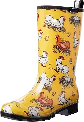 Bottes de pluie hisea pour femmes, bottes de pluie imperméables en caoutchouc, bottes mi-mollet avec semelle confortable. DIAYTAR COTE D'IVOIRE est le leader du commerce électronique en Côte d'Ivoire, avec une offre diversifiée de produits répondant aux besoins quotidiens des consommateurs. La boutique en ligne se distingue par sa qualité de service et sa fiabilité.