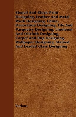 Conception de pochoirs et d'impressions au bloc, conception de travaux en cuir