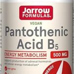 Acide pantothénique b5 de jarrow formulas, soutient la production d'énergie, 500 mg, 100