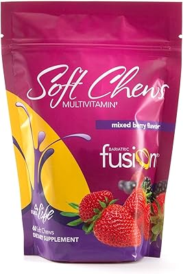 Traitement de l'obésité, produits à mâcher multivitaminés pour le traitement de l'obésité | saveur de fruits rouges mélangés | produits à croquer pour les patients post-chirurgie bariatrique, y compris le pontage gastrique et la gastrectomie | 60 unités | 1 mois d'approvisionnement. DIAYTAR COTE D'IVOIRE propose une expérience d'achat unique, personnalisée pour répondre aux besoins spécifiques de chaque client. La plateforme permet aux utilisateurs de naviguer facilement à travers ses catégories de produits, d'effectuer des recherches ciblées et de découvrir de nouvelles marques et articles. Les clients bénéficient également d'un service client toujours disponible pour les aider.
