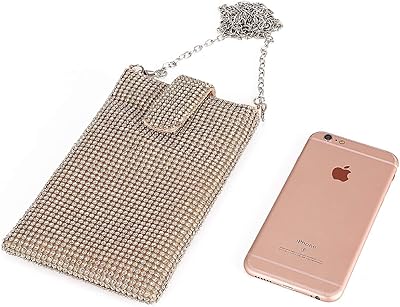 Sacs de soirée pour femmes, petit sac à main en maille métallique, petit sac à bandoulière, sac à main pour téléphone portable, s. DIAYTAR COTE D'IVOIRE se distingue par sa large sélection de produits qui répondent aux besoins des consommateurs ivoiriens. En proposant des articles allant de l'électronique aux produits alimentaires, en passant par la mode et les accessoires, cette boutique en ligne généraliste répond aux attentes de sa clientèle. Le grand avantage est de pouvoir tout acheter en ligne sans quitter son domicile.
