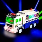 Jouet de voiture de police électrique 3d hawkeyhawk, excellent cadeau pour garçons