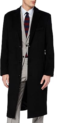 Manteau homme noir laine et cachemire chaud hiver maud crombie manteau long doublure noire, noir.  DIAYTAR COTE D'IVOIRE est une boutique en ligne qui vise à offrir une expérience de shopping en ligne unique et personnalisée à ses clients. Avec plus de 300 000 références de produits, la boutique propose une grande variété de choix pour les clients. La boutique est également réputée pour son service client de haute qualité et sa politique de retour flexible.