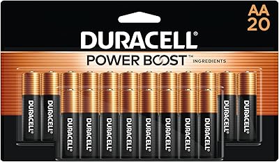 Duracell piles alcalines aa avec dessus en cuivre double pile