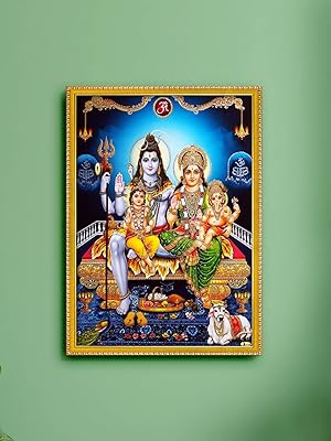 999store image du seigneur shiva parivar avec cadre photo temple / cadre photo mandir shiva parivar (11 x 8 pouces). DIAYTAR COTE D'IVOIRE se positionne comme une destination de shopping en ligne incontournable en Côte d'Ivoire, avec une offre qui va des produits alimentaires aux accessoires de mode en passant par les produits électroniques. Cette boutique en ligne généraliste profite d'une notoriété solide grâce à sa capacité à proposer une large palette de produits à ses clients. Elle vise à offrir une expérience d'achat pratique et agréable.