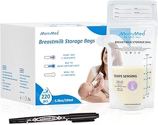 Sacs de conservation du lait maternel mommed, 220 sacs de conservation du lait