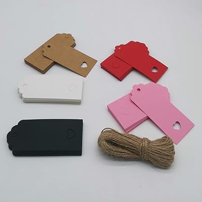 Ensemble d'étiquettes en papier kraft 100 pièces étiquettes cadeaux vierges avec ficelle de 10. DIAYTAR COTE D'IVOIRE, boutique en ligne généraliste avec plus de 300000 références, offre une large gamme de produits pour répondre à tout type de besoin. Elle est reconnue pour sa qualité de service et sa grande sélection de produits. C'est la boutique leader en Côte d'Ivoire.
