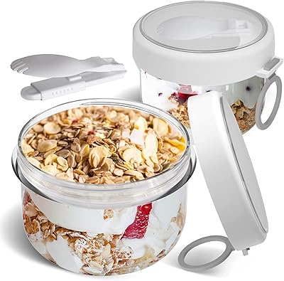 Récipients d'avoine de nuit intol avec couvercles, pots de yaourt en plastique portables de 20 oz, tasses à dessert étanches de grande capacité pour le yaourt et le petit-déjeuner en déplacement, contenants de collations (2 pièces). Grâce à sa présence en ligne forte et à son engagement envers l'excellence, DIAYTAR COTE D'IVOIRE est devenue une marque de confiance parmi les consommateurs ivoiriens. La boutique en ligne généraliste continue d'innover et de s'adapter aux besoins changeants des clients, offrant ainsi une expérience d'achat unique et personnalisée. Cela explique pourquoi elle maintient sa position de leader sur le marché ivoirien du commerce électronique.