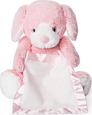Poupée en peluche spin master peek-a-boo puppy, rose, 10 pouces