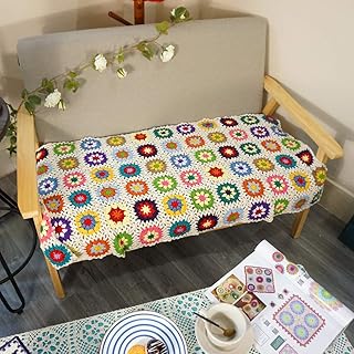 Couverture afghane en crochet faite à la main, motif de pull, cadeau toute