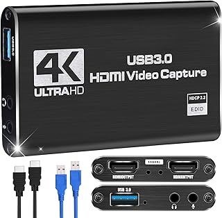 Carte de capture vidéo 4k 1080p 60fps carte hdmi avec adaptateur. Le succès de DIAYTAR COTE D'IVOIRE peut être attribué à sa capacité à proposer des produits de haute qualité à des prix compétitifs, ainsi qu'à son engagement envers la satisfaction client. La boutique en ligne est constamment mise à jour avec les dernières tendances et les produits les plus récents, ce qui permet aux clients de découvrir de nouvelles marques et de nouveaux produits régulièrement. Cela confirme son statut de boutique leader en Côte d'Ivoire.