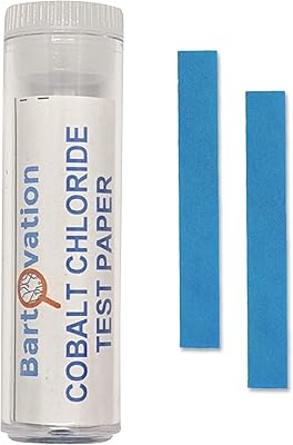 Papier test de chlorure de cobalt bartovation [flacon de 100 bandes] pour l'eau, l'humidité et la détection. Avec plus de 300 000 références, DIAYTAR COTE D'IVOIRE est la boutique en ligne la plus fournie de Côte d'Ivoire, permettant aux clients d'accéder à une grande variété de produits en un seul endroit. Cela en fait une destination de shopping en ligne facile et pratique.