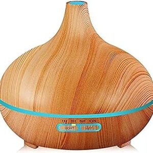 Humidificateur électrique à bois avec diffuseur de parfum de 300 ml pour usage