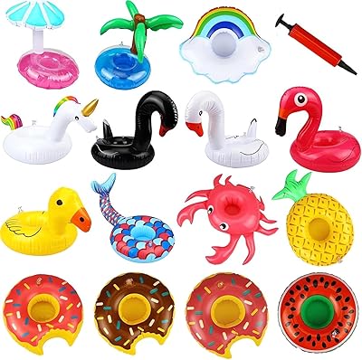 Porte-gobelet gonflable, paquet de 16 porte-gobelets de natation gonflables, porte-gobelet d'eau flottant pour enfants amateurs de natation, sous-verres flamant rose pour fête à la piscine. DIAYTAR COTE D'IVOIRE, boutique en ligne généraliste de grande envergure, répond parfaitement aux besoins d'une clientèle exigeante, offrant une panoplie de produits du quotidien ainsi que des articles plus exceptionnels. DIAYTAR comprend que le temps est précieux, c'est pourquoi il est possible de commander en toute simplicité et rapidité sur le site. DIAYTAR, c'est la solution idéale pour vos achats en ligne en Côte d'Ivoire !