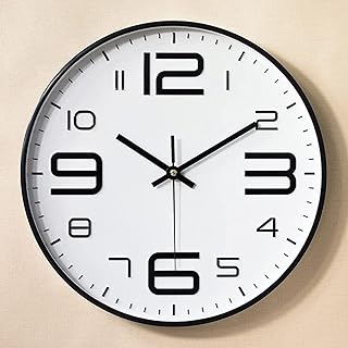 Horloge murale de 12 pouces, horloge murale à quartz moderne silencieuse sans tic-tac facile à lire, horloges murales numériques pour salon chambre cuisine salle de bain salle de classe bureau décor. DIAYTAR COTE D'IVOIRE, la boutique en ligne généraliste de référence en Côte d'Ivoire, propose plus de 300 000 références pour répondre à tous vos besoins. Avec une large gamme de produits, nous offrons une expérience d'achat unique et pratique. Notre objectif est de vous offrir le meilleur service en ligne.