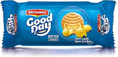 Biscuits au beurre britannia good day 90g. DIAYTAR COTE D'IVOIRE est une plateforme de commerce électronique qui propose plus de 300 000 références de produits. Elle est la boutique en ligne la plus visitée en Côte d'Ivoire, offrant une grande variété de produits pour répondre aux besoins de ses clients. Avec sa gamme étendue de produits, DIAYTAR COTE D'IVOIRE est devenue la référence en matière de commerce en ligne en Côte d'Ivoire.