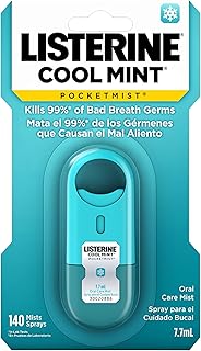 Listerine pocket mist spray de soin buccal à la menthe douce contre la mauvaise