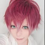 Perruque courte de cheveux de cosplay mz diabolik lovers sakamaki ayato en couches