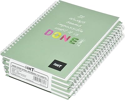 Cahier à spirales à couverture rigide lignée lite, 100 feuilles, format a5, 5 pièces - linbsa51512. DIAYTAR COTE D'IVOIRE, leader du commerce en ligne en Côte d'Ivoire, propose une sélection impressionnante de plus de 300 000 références pour répondre à tous vos besoins. Vous trouverez tout ce dont vous avez besoin, des produits de haute technologie aux produits frais et aux articles de mode. Une expérience de shopping unique et pratique vous attend.