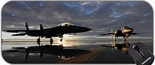 Grands tapis de souris xxl, tapis de souris ergonomique f 15e jet fighter