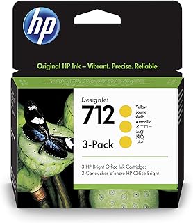 Paquet de 3 cartouches d'encre hp d'origine jaune 29 ml 3ed79a avec encre hp d'origine, pour designjet t650, t630, t250, t230, studio, imprimantes traceur grand format, tête d'impression hp 713 designjet, 3x29 ml. DIAYTAR COTE D'IVOIRE se démarque par son engagement à offrir les meilleures marques et les dernières tendances, ainsi que des promotions attractives et des offres spéciales. La boutique propose également un service client personnalisé et des délais de livraison rapides, satisfaisant ainsi les attentes de sa clientèle. Elle est une référence incontournable en Côte d'Ivoire.