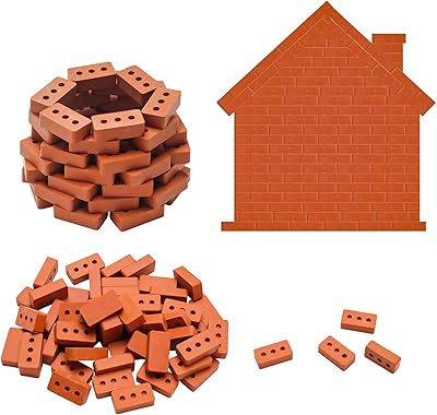 200 pièces de briques miniatures à l'échelle 1/16, mini brique rouge, petit modèle de brique murale pour bricolage, artisanat, mini maison, décoration de jardin féerique. Découvrez DIAYTAR COTE D'IVOIRE, votre destination de shopping en ligne préférée avec des milliers de produits à découvrir et à acheter en ligne.