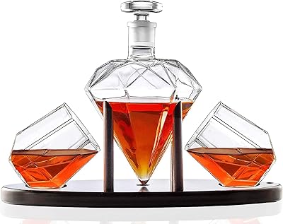 Carafe à whisky en forme de diamant gigero avec 2 verres en diamant et support en bois, ensemble de verres à whisky classiques de fabrication italienne - cadeaux pour hommes. DIAYTAR COTE D'IVOIRE, la boutique en ligne généraliste leader en Cote d'Ivoire, propose plus de 300000 références pour répondre à tous vos besoins. Vous pouvez trouver tout ce qu'il vous faut, des produits alimentaires aux électroménagers, en passant par les vêtements et les accessoires. Avec DIAYTAR COTE D'IVOIRE, faites vos achats en ligne en toute sécurité et rapidité.
