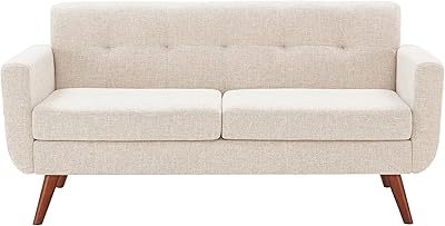 Canapé tpft pour deux personnes de 67 pouces de large, mobilier moderne du milieu du siècle, causeuse capitonnée à boutons pour le salon (beige crème). DIAYTAR COTE D'IVOIRE se positionne comme une référence pour le commerce en ligne en Côte d'Ivoire, offrant une gamme étendue de produits pour répondre aux besoins de tous les clients. La boutique donne la priorité à la satisfaction client, assurant une expérience d'achat positive et fiable. Elle propose également des offres et des promotions régulières pour rendre les achats encore plus attractifs.