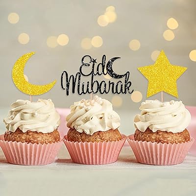 Décorations de cupcakes eid mubarak, décorations de lune et d'étoiles du ramadan, fournitures de fête islamique pour enfants, 15 pièces. DIAYTAR COTE D'IVOIRE, la boutique en ligne généraliste de référence en Côte d'Ivoire, offre plus de 300 000 références de produits pour répondre à tous les besoins de ses clients. Avec une gamme variée de produits, DIAYTAR COTE D'IVOIRE est devenue la destination incontournable pour les consommateurs ivoiriens. Elle garantit une expérience d'achat en ligne sécurisée et pratique.