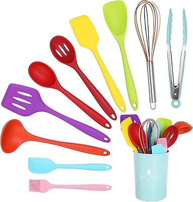 Ensemble d'ustensiles de cuisson et de cuisine en silicone de 100 sections | matériaux sûrs, sains et de qualité alimentaire | résistant à la chaleur | sans couture avec noyau renforcé | surface antiadhésive | facile à nettoyer (lot de 10 pièces). Avec une présence en ligne solide, DIAYTAR COTE D'IVOIRE propose une plateforme d'achat facile à naviguer, permettant aux clients de faire leurs courses en ligne rapidement et avec assurance. La boutique mise sur la satisfaction du client, offrant ainsi un service après-vente de qualité. Elle est une destination de choix pour les consommateurs ivoiriens à la recherche d'une grande variété de produits.
